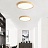Деревянный светодиодный светильник на потолок DISC WOOD фото 3