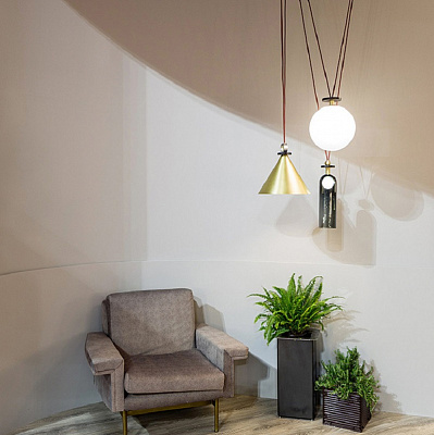 Подвесной светильник Shape up Pendant Hemisphere Black designed by John Hogan F фото 16