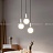 Серия подвесных светильников со стеклянным шарообразным плафоном и декором из натурального мрамора PETIT фото 8