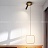 Серия подвесных светодиодных светильников со светящимися плафонами в виде геометрических фигур и дополнительным поворотным плафоном на потолочной чаше STRING С черный фото 10