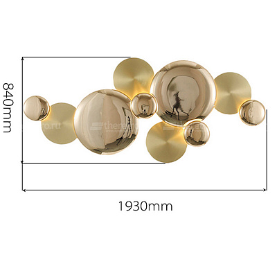 Бра Disk gold фото 16