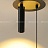 Серия подвесных светодиодных светильников со светящимися плафонами в виде геометрических фигур и дополнительным поворотным плафоном на потолочной чаше STRING С черный фото 21