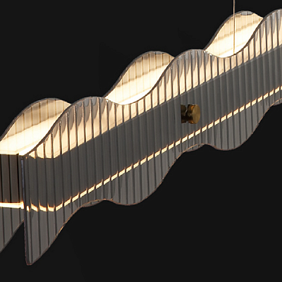 Реечный, рядный светильник CHIFFA WAVE L фото 4