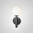Настенный светильник бра стеклянный шар RAFFIN Черный  Белый фото 6