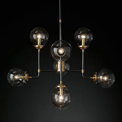 Люстра со стеклянными плафонами LATTICE фото 3