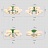 Люстра в скандинавском стиле HEDDA 7 плафонов Зеленый фото 5