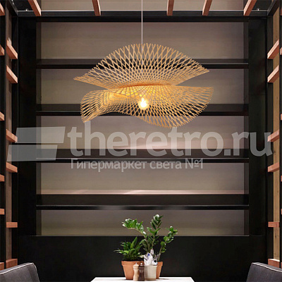 Ротанговый подвесной светильник Lotus Leaf Pendant Light E фото 20