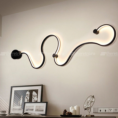 Настенное бра Modern Simple White Black Line фото 11