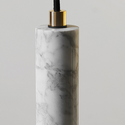 Подвесной светильник из мрамора STONE MARBLE 3 плафона  фото 4