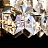 Стеклянная люстра в стиле постмодерн BONETE 10 плафонов  фото 9