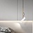 Минималистичный подвесной светильник с цилиндрическим поворотным плафоном UNA белый фото 8