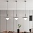 Серия подвесных светильников с матовым шарообразным плафоном и выгнутым дисковидным абажуром BOTEIN A фото 15