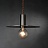Минималистский подвесной светильник в стиле лофт ROFF Латунь фото 3