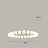 Кольцевая светодиодная люстра со стеклянными шарообразными плафонами LIOBA CH 100 см   фото 4