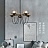 Светильник с шарообразными,стеклянными плафонами на кольцевых кронштейнах ORBIT 10 плафонов Черный фото 8