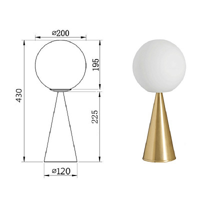 Настольный светильник Fontana Arte Bilia LED Table lamp designed by Gio Ponti фото 7