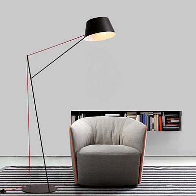 Стильный торшер с натяжным текстильным проводом фото 6