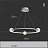 Серия светодиодных люстр на струнном подвесе с многогранными плафонами шарообразной формы на кольцевом каркасе с внутренним LED-свечением STORMS CH модель А хром фото 4