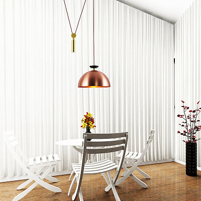 Подвесной светильник Shape up Pendant Hemisphere Black designed by John Hogan F фото 14