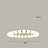 Кольцевая светодиодная люстра со стеклянными шарообразными плафонами LIOBA CH 52 см   фото 5
