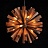 Loft Wooden Sputnik 75 см  Каштановый фото 2