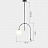 Дизайнерский подвесной светильник со стеклянным плафоном-шаром фото 4