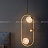 Подвесной светильник с двумя шарообразными рельефными плафонами из хрусталя и декоративным металлическим шаром на замкнутом каркасе HOOP LUX фото 6