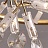 Серия светодиодных кольцевых люстр на металлическом каркасе с абажуром в виде хрустальных веток ARIANA 80 см   фото 9