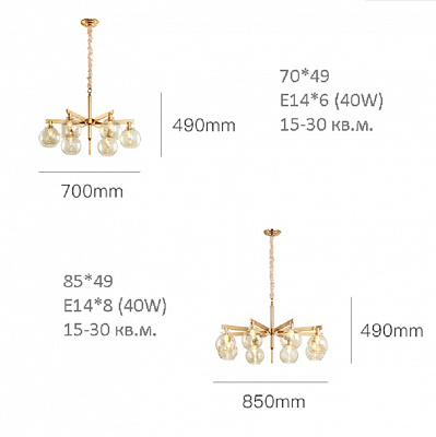 Люстра Carmella Globe PENDANT фото 3