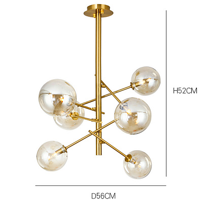Люстра BOLLE HANGING LAMP GALLOTTI & RADICE Прозрачный фото 5