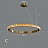 Серия кольцевых светодиодных люстр с плафоном из квадратных кристаллов ADELISA модель D фото 4