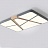 Прямоугольный потолочный светильник из диагональных сегментов с деревянным декором FUST фото 9