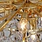 Золотая люстра со стеклянными подвесками 60 см   фото 13