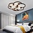Минималистский потолочный светильник в американском стиле FAIRY 8 плафонов ЧерныйB фото 11