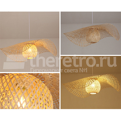 Ротанговый подвесной светильник Lotus Leaf Pendant Light E фото 18
