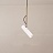 Минималистичный подвесной светильник с цилиндрическим поворотным плафоном UNA белый фото 2