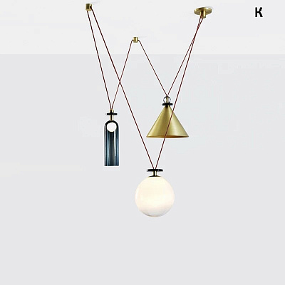 Подвесной светильник Shape up Pendant Hemisphere Black designed by John Hogan F фото 13