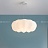 Серия светодиодных люстр c воздушным фигурным плафоном, стилизованным под белое облако ODDLY A фото 17