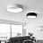 Плоская светодиодная лампа на потолок TRAY 80 см  Серый фото 4
