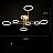 Серия потолочных люстр с плафонами в форме колец разного диаметра на горизонтальных рейках ELKHART CH фото 4