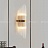 Линейка настенных бра на металлическом каркасом и абажуром из стекла полукруглой формы INSTAL фото 21