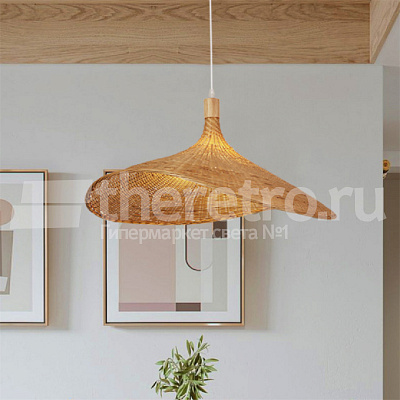 Ротанговый подвесной светильник Lotus Leaf Pendant Light E фото 14