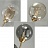 Минималистская потолочная люстра со стеклянными плафонами IGEN 6 плафонов Черный + ЗолотойДымчатый фото 7