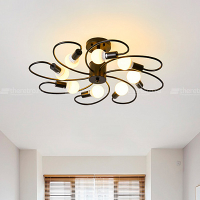 Потолочная люстра Open Bulb Ceiling Light E фото 12