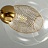 Минималистская потолочная люстра со стеклянными плафонами IGEN 6 плафонов Черный + ЗолотойДымчатый фото 8