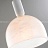 Серия подвесных светильников с разнотипными фигурными плафонами округлой формы из белого мрамора MIEL фото 14