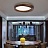Светодиодный потолочный светильник с рамкой из дерева RUNIS 60 см  Золотой фото 9