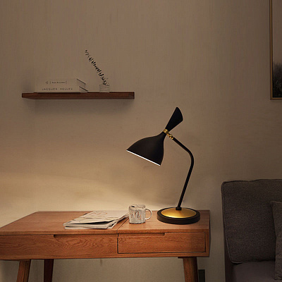 Austen Large Offset Table Lamp Circa Белый фото 7