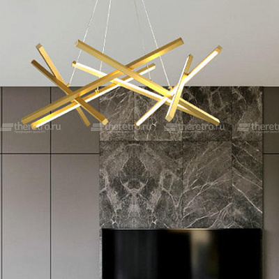 Подвесной светильник Chandelier Мantidel Modern 100 см  Черный фото 15