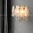Настенный светильник с декором из рельефного стекла с дымчато-белым узором JULIS WALL фото 10